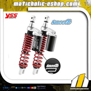 YSS - Shockbreaker Belakang Twin Shock G-Plus Smooth All Black TC302-365TJ Honda New PCX 160 - Red