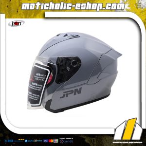 JPN KYOSHI Helm Open Face - Modern Grey Glossy