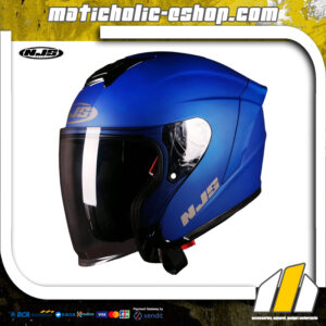 NJS Kairoz Helm Open Face - Midnite Blue Doff
