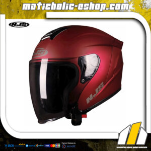 NJS Kairoz Helm Open Face - Red Candy Doff
