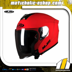 NJS Kairoz Helm Open Face - Solid Red