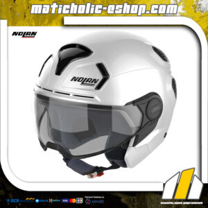 Nolan N30-4 T CLASSIC 05 Jet Motorcycle Helmet - White Metal